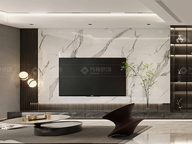 武汉169㎡现代简约·石与木的碰撞彰